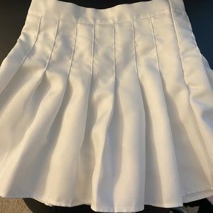 White Pleated Tennis Skirt